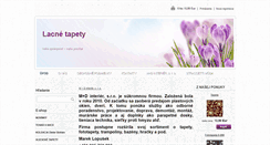 Desktop Screenshot of lacnetapety.sk